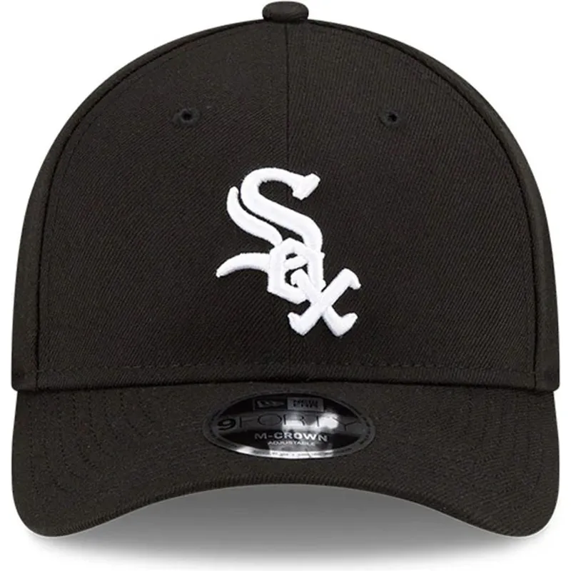 shapka-izvita-cherna-snapbek-9forty-m-crown-player-replica-na-chicago-white-sox-mlb-ot-new-era