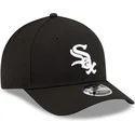 sort-curved-snapback-kasket-9forty-m-crown-player-replica-fra-chicago-white-sox-mlb-fra-new-era