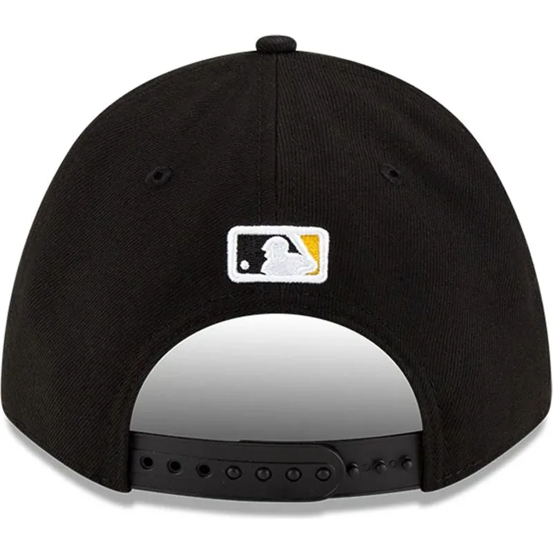 new-era-izvita-kozirka-9forty-m-crown-player-replica-pittsburgh-pirates-mlb-cherna-snapback-shapka