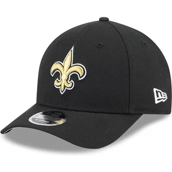 Шапка извита черна снапбек 9FORTY M-Crown Team на New Orleans Saints NFL от New Era