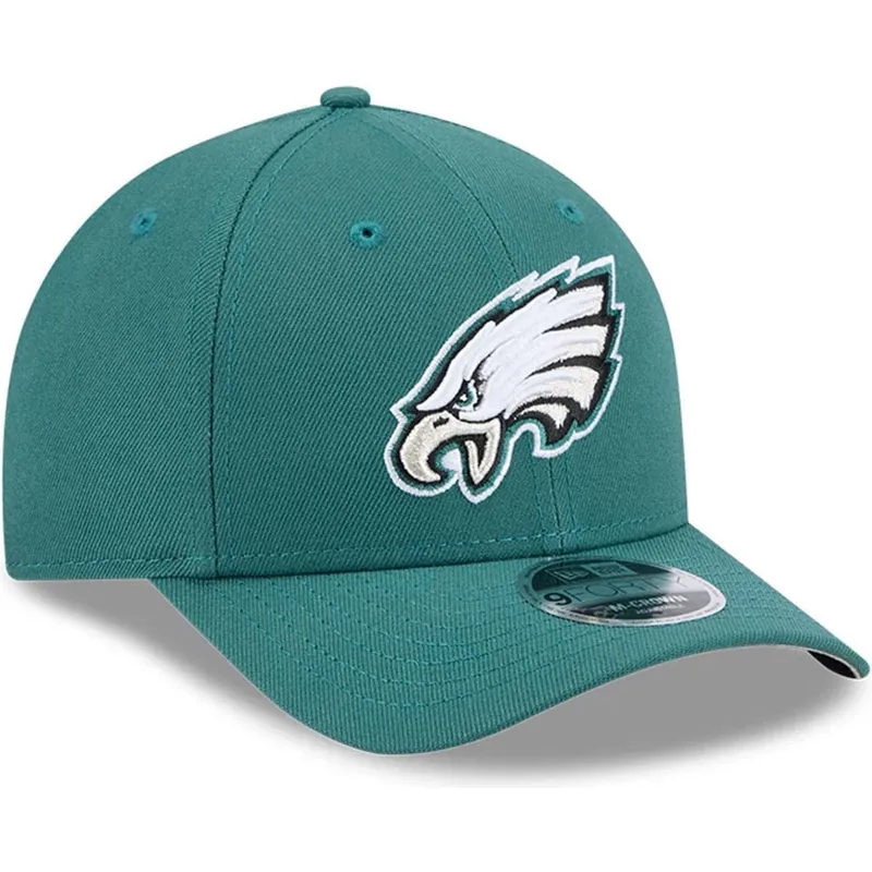 shapka-izvita-zelena-snapbek-9forty-m-crown-team-na-philadelphia-eagles-nfl-ot-new-era