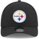 new-era-izvita-kozirka-9forty-m-crown-team-pittsburgh-steelers-nfl-cherna-shapka-s-tik-tak-zakopchalka