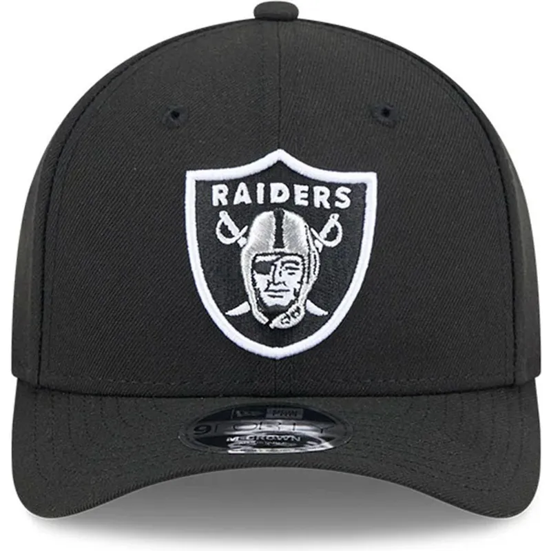 shapka-izvita-cherna-snapbek-9forty-m-crown-team-na-las-vegas-raiders-nfl-ot-new-era