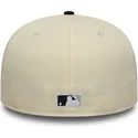 buet-beige-og-sort-fitted-kasket-59fifty-low-profile-precurved-coops-fra-new-york-yankees-mlb-fra-new-era