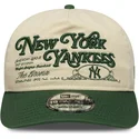 casquette-courbee-beige-et-verte-ajustable-19twenty-washed-graphic-new-york-yankees-mlb-new-era