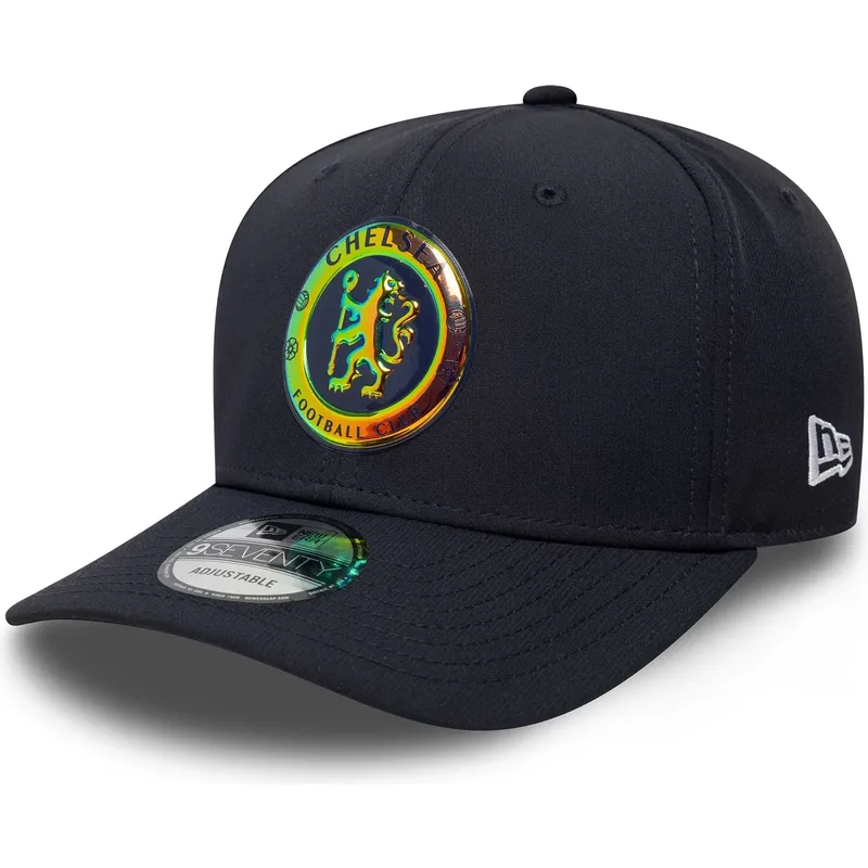 marineblaue-gebogene-snapback-kappe-9seventy-stretch-snap-iridescent-von-chelsea-football-club-premier-league-von-new-era