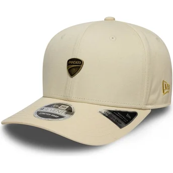 New Era Curved Brim 9SEVENTY Stretch Snap Seasonal Ducati Motor MotoGP Бежова Шапка с Капачка
