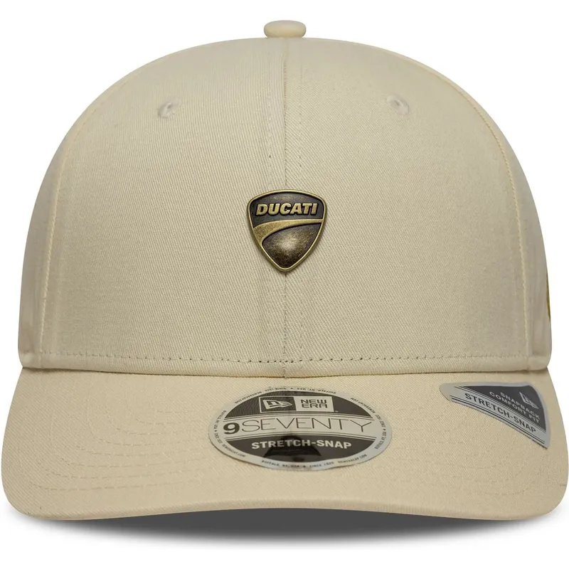 shapka-izvita-bezhov-snapbek-9seventy-stretch-snap-seasonal-na-ducati-motor-motogp-ot-new-era