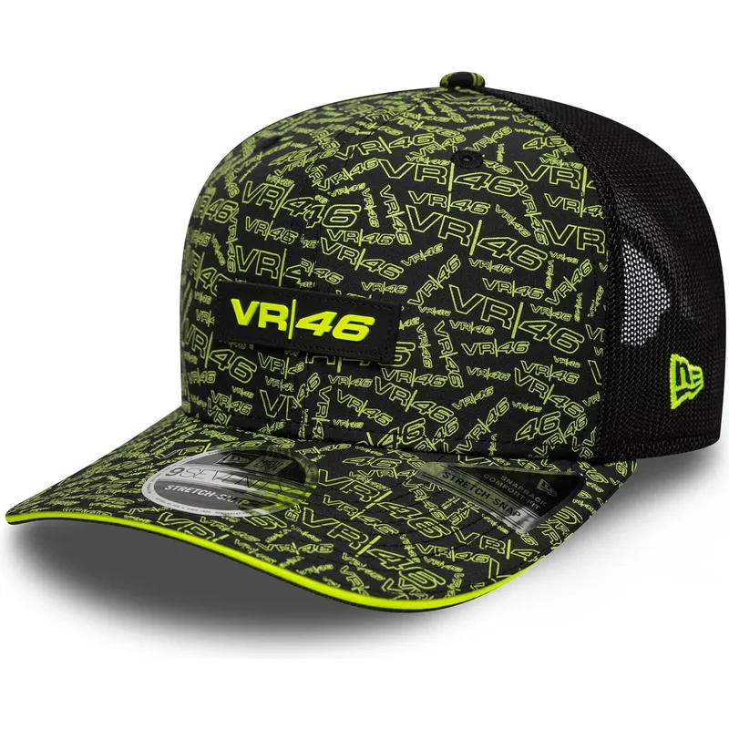 shapka-izvita-cherna-snapback-y-9seventy-stretch-snap-all-over-print-na-valentino-rossi-vr46-motogp-ot-new-era