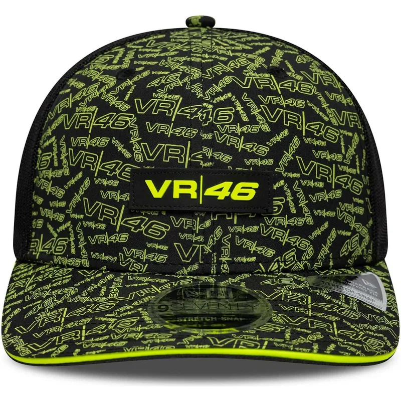 shapka-izvita-cherna-snapback-y-9seventy-stretch-snap-all-over-print-na-valentino-rossi-vr46-motogp-ot-new-era