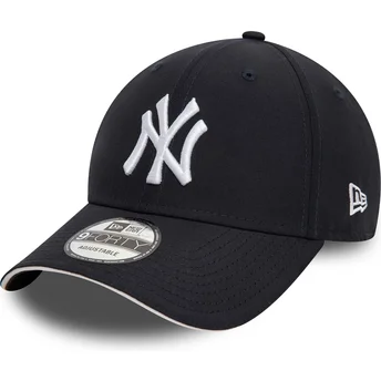 Шапка извита тъмносин регулируем 9FORTY Microfibre на New York Yankees MLB от New Era