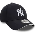 casquette-courbee-bleue-marine-ajustable-9forty-microfibre-new-york-yankees-mlb-new-era