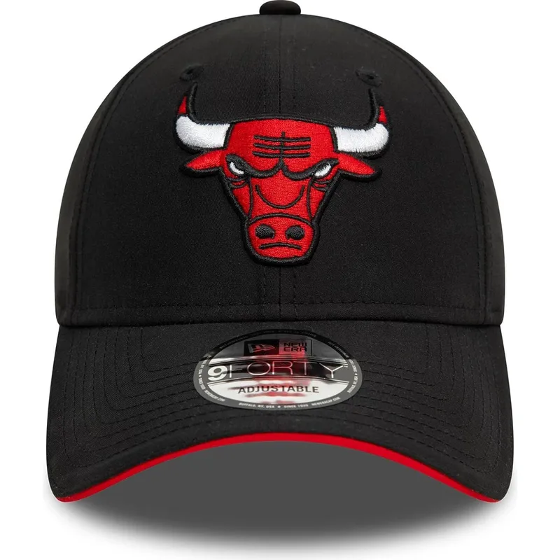 casquette-courbee-noire-ajustable-9forty-microfibre-chicago-bulls-nba-new-era