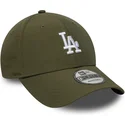 gorra-curva-verde-ajustable-9forty-recycled-midi-de-los-angeles-dodgers-mlb-de-new-era