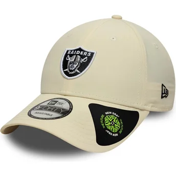 New Era Извита Козирка 9FORTY Recycled Midi Las Vegas Raiders NFL Бежова Регулируема Шапка