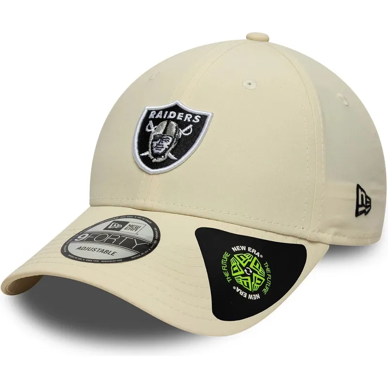 shapka-izvita-bezhov-reguliruema-9forty-recycled-midi-na-las-vegas-raiders-nfl-ot-new-era