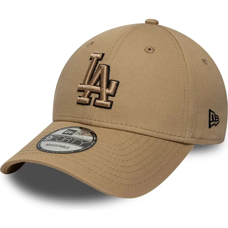 shapka-izvita-kafyav-reguliruem-9forty-outline-na-los-angeles-dodgers-mlb-ot-new-era