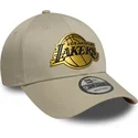 beige-snapback-9forty-metallic-los-angeles-lakers-nba-new-era