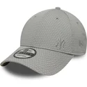 gra-curved-snapback-kasket-med-grat-logo-9forty-mesh-flawless-fra-new-york-yankees-mlb-fra-new-era