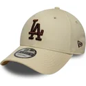 shapka-izvita-bezhov-reguliruem-9forty-league-essential-na-los-angeles-dodgers-mlb-ot-new-era