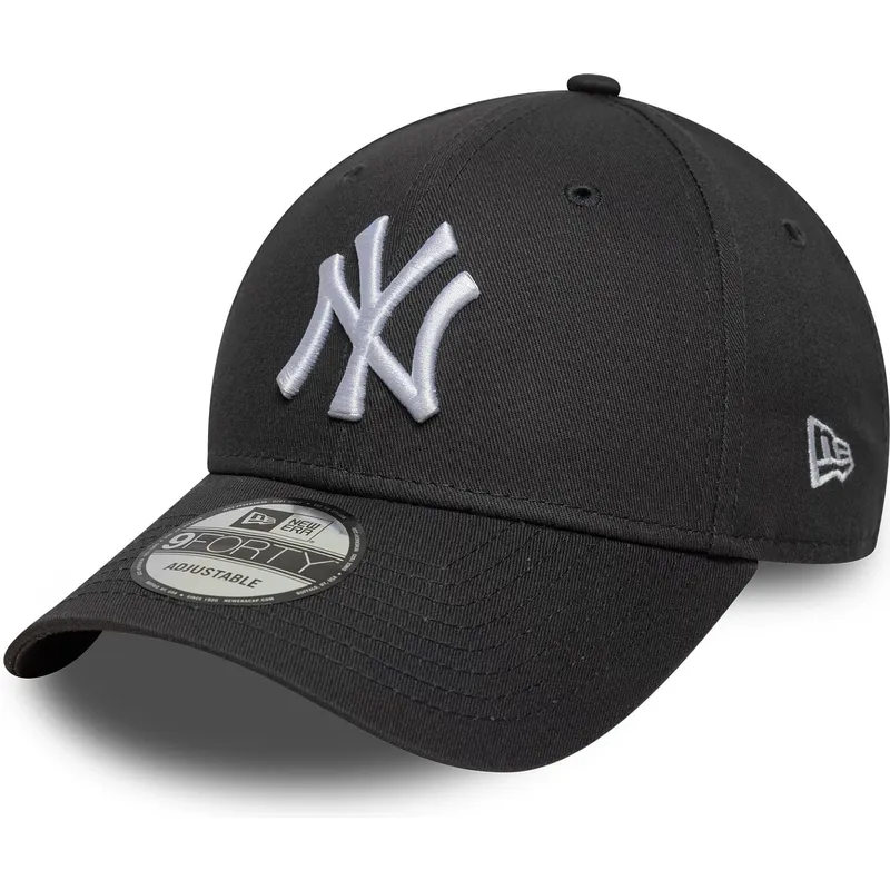 shapka-izvita-siv-reguliruem-9forty-league-essential-na-new-york-yankees-mlb-ot-new-era
