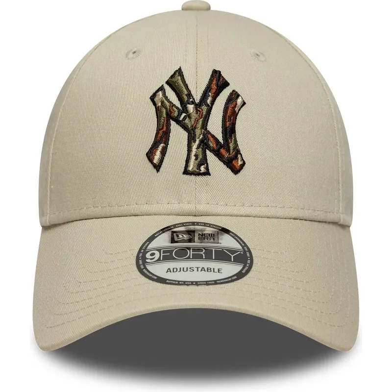 shapka-izvita-bezhov-reguliruem-9forty-camo-infill-na-new-york-yankees-mlb-ot-new-era