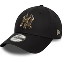 shapka-izvita-cherna-reguliruem-9forty-camo-infill-na-new-york-yankees-mlb-ot-new-era