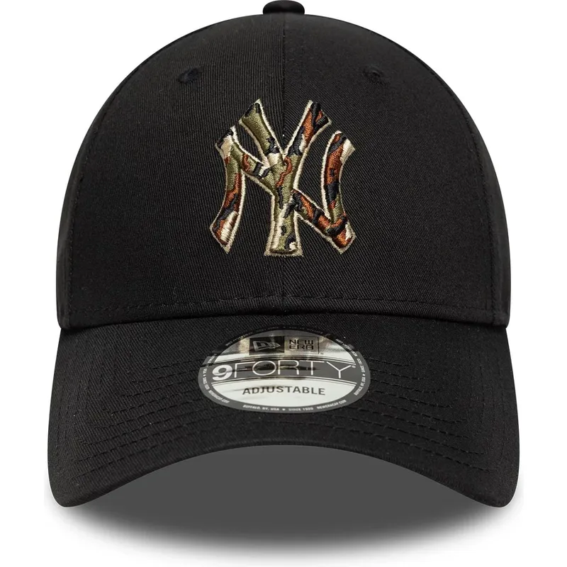 shapka-izvita-cherna-reguliruem-9forty-camo-infill-na-new-york-yankees-mlb-ot-new-era