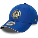new-era-curved-brim-9forty-retro-chelsea-football-club-premier-league-blue-adjustable-cap