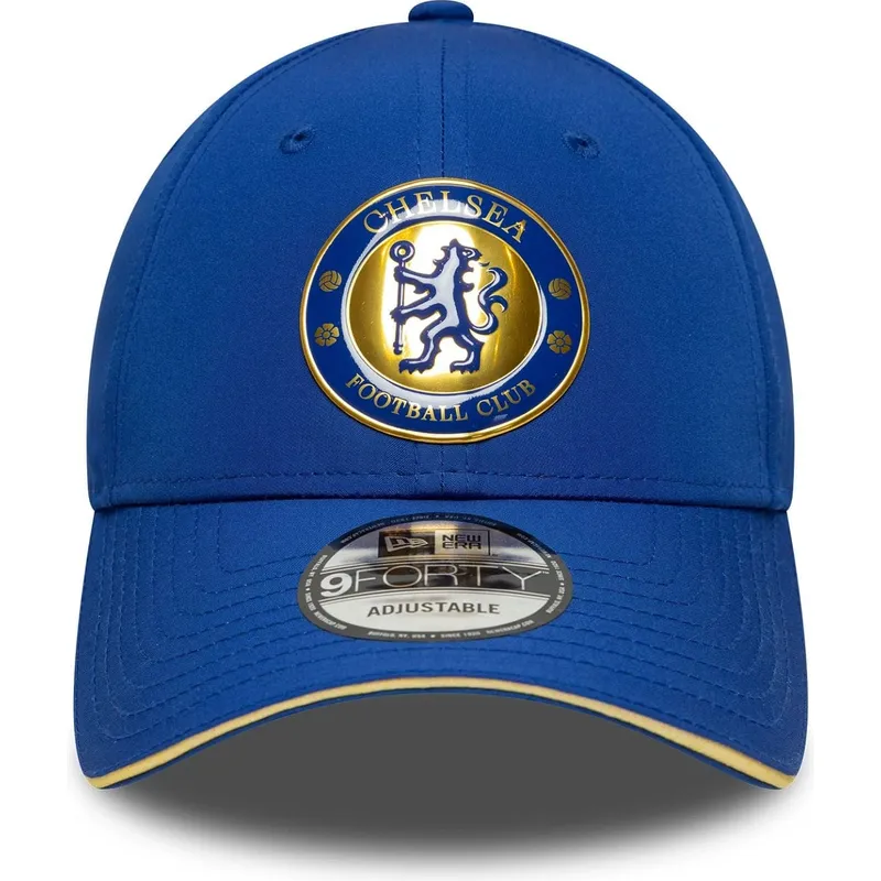 justerbar-bla-kurvet-kasket-9forty-retro-fra-chelsea-football-club-premier-league-fra-new-era
