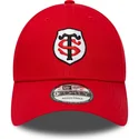 shapka-izvita-chervena-reguliruema-9forty-core-na-stade-toulousain-top-14-ot-new-era