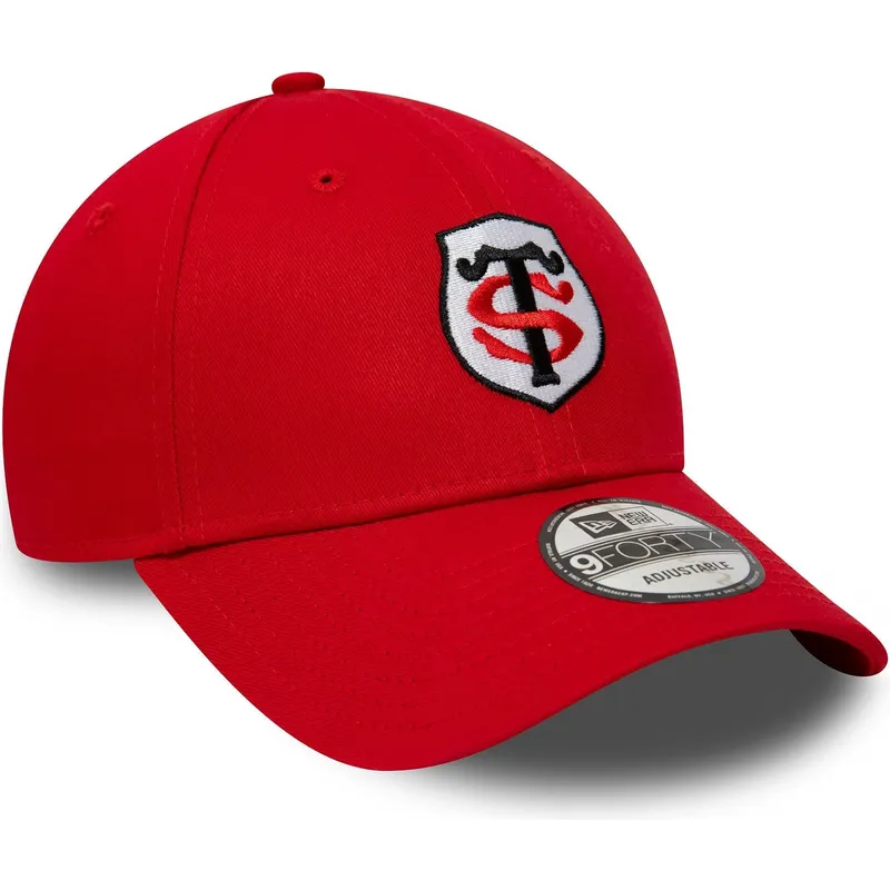 rote-verstellbare-curved-cap-9forty-core-von-stade-toulousain-top-14-von-new-era
