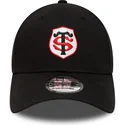 sort-justerbar-kurvet-kasket-9forty-team-logo-fra-stade-toulousain-top-14-fra-new-era