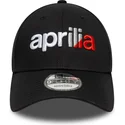 casquette-courbee-noire-ajustable-9forty-wordmark-aprilia-piaggio-new-era