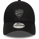 schwarze-verstellbare-curved-cap-9forty-washed-von-ducati-motor-motogp-von-new-era