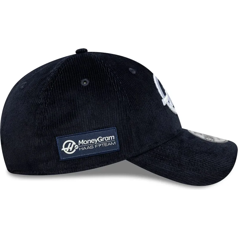 marineblaue-verstellbare-curved-cap-9forty-cord-von-haas-f1-team-formula-1-von-new-era