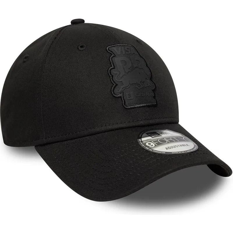 schwarze-verstellbare-curved-cap-9forty-seasonal-von-racing-bulls-f1-team-formula-1-von-new-era