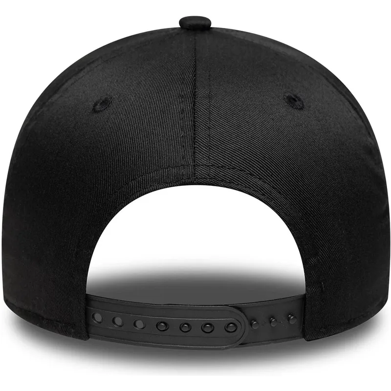 sort-buet-snapback-kasket-9forty-e-frame-metallic-fra-los-angeles-lakers-nba-fra-new-era