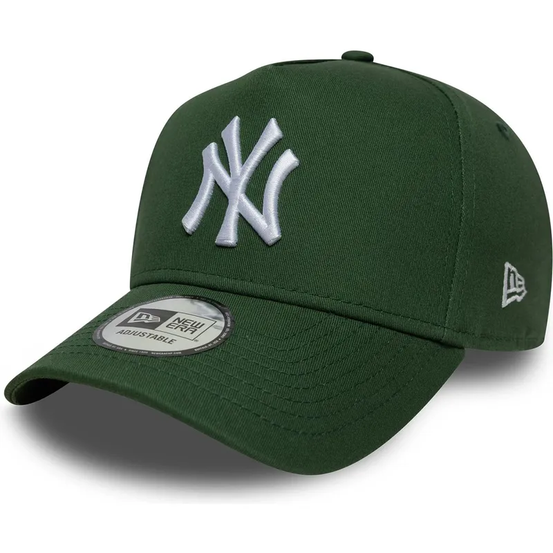 gron-curved-snapback-kasket-9forty-e-frame-league-essential-fra-new-york-yankees-mlb-fra-new-era