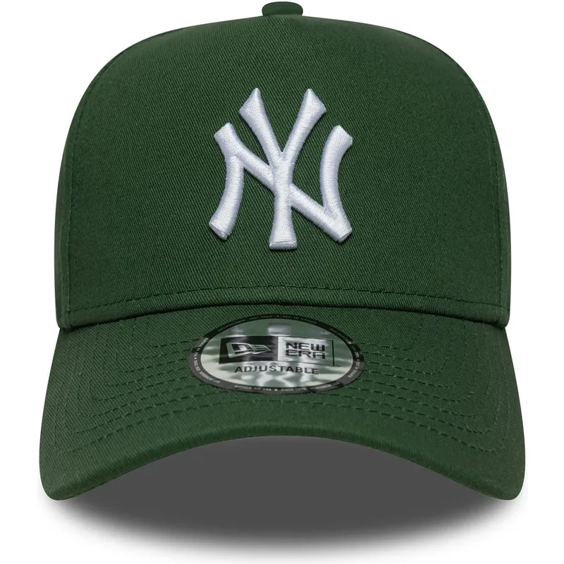 gron-curved-snapback-kasket-9forty-e-frame-league-essential-fra-new-york-yankees-mlb-fra-new-era