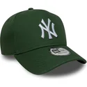 shapka-izvita-zelena-snapbek-9forty-e-frame-league-essential-na-new-york-yankees-mlb-ot-new-era