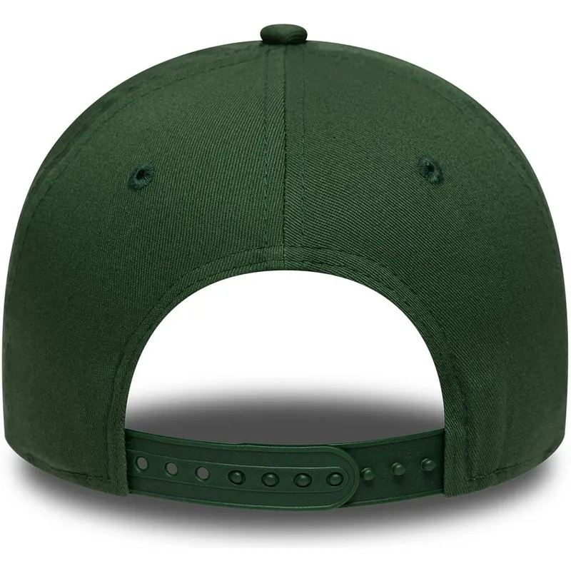 new-era-curved-brim-9forty-e-frame-league-essential-new-york-yankees-mlb-green-snapback-cap