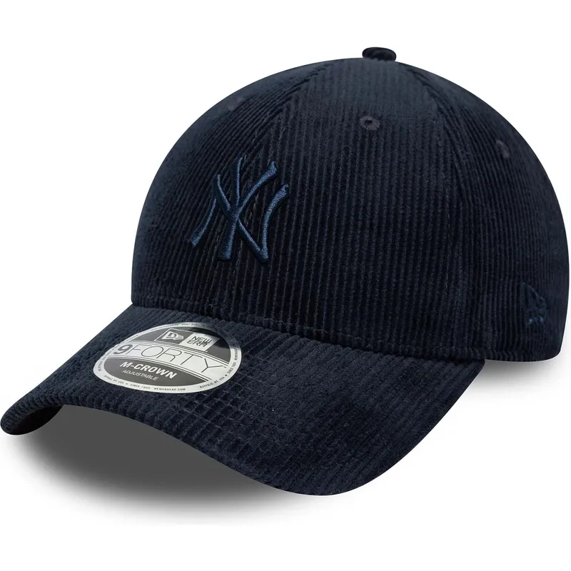 new-era-curved-brim-navy-blue-logo-9forty-m-crown-cord-new-york-yankees-mlb-navy-blue-adjustable-cap