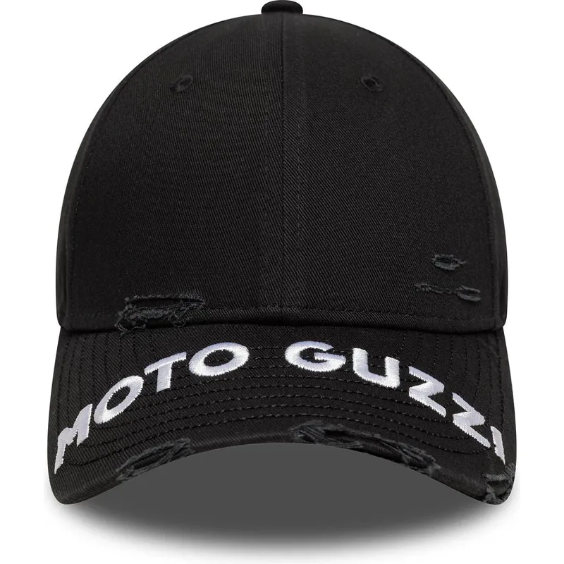shapka-izvita-cherna-reguliruem-9forty-m-crown-distressed-na-moto-guzzi-ot-new-era