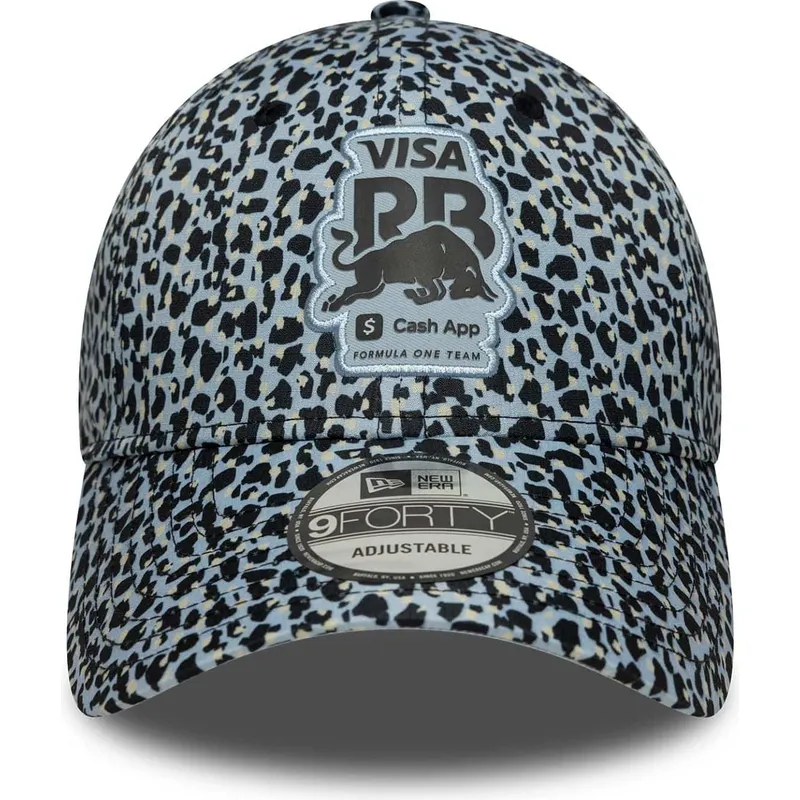 shapka-izvita-leopard-reguliruem-9forty-m-crown-na-racing-bulls-f1-team-formula-1-ot-new-era