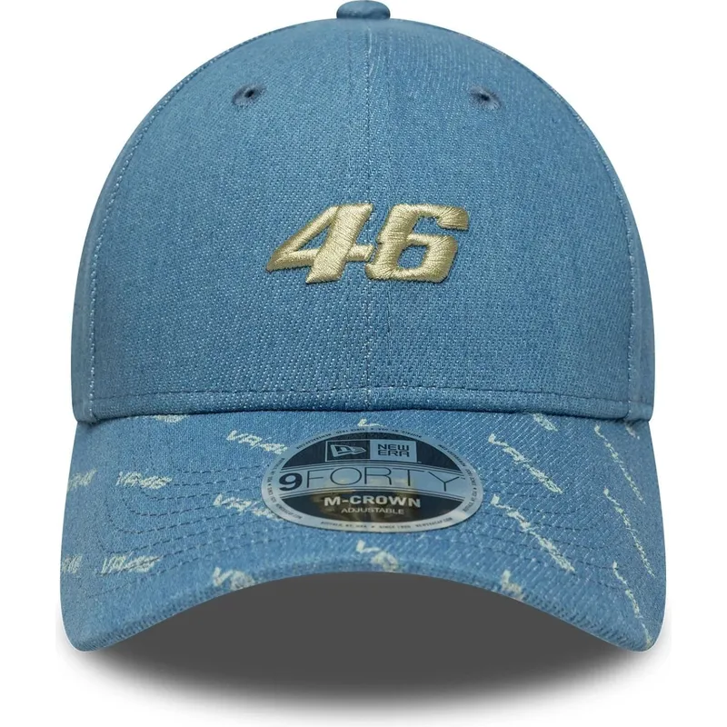 shapka-izvita-sinya-snapbek-9forty-m-crown-denim-na-valentino-rossi-vr46-motogp-ot-new-era