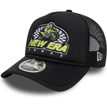 Шапка извита шапка тракер черна снапбек 9FORTY M-Crown Graphic от New Era