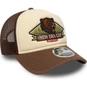 casquette-trucker-marron-9forty-m-crown-graphic-new-era