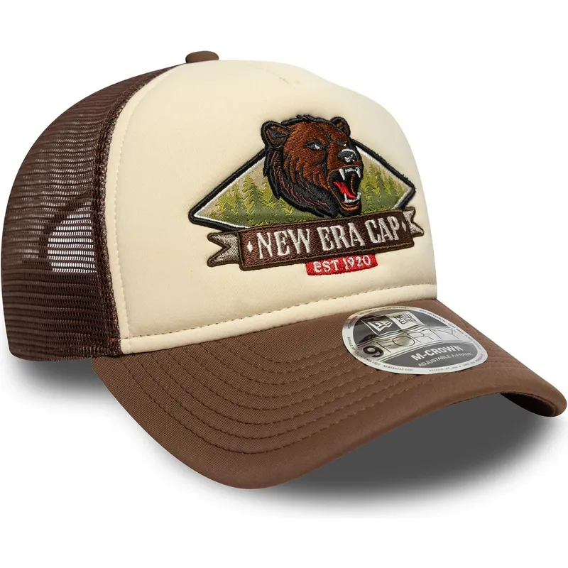 gorra-trucker-marron-9forty-m-crown-graphic-de-new-era