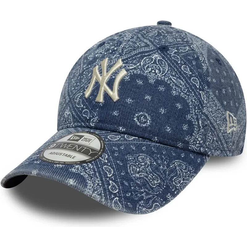 new-era-curved-brim-9twenty-washed-paisley-new-york-yankees-mlb-blue-adjustable-cap